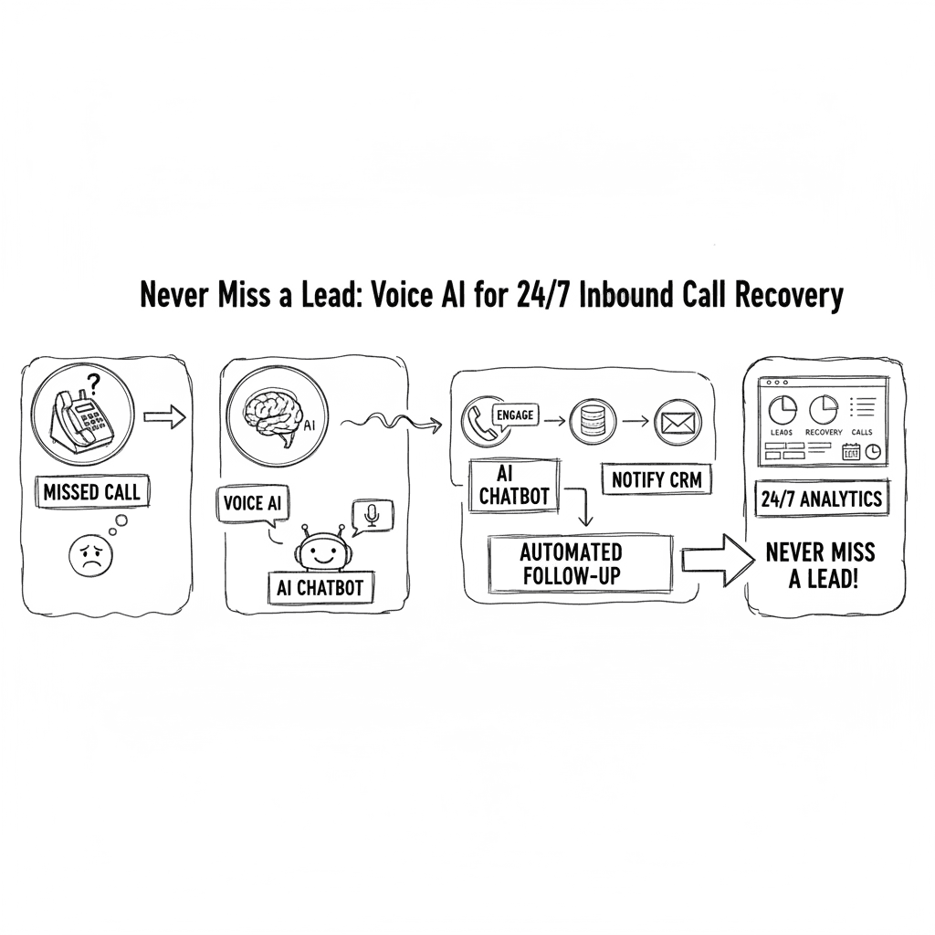 Never Miss a Lead: Voice AI for 24/7 Inbound Call Recovery